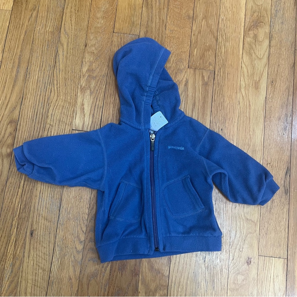 Patagonia Kids Blue Zip-Up Hoodie